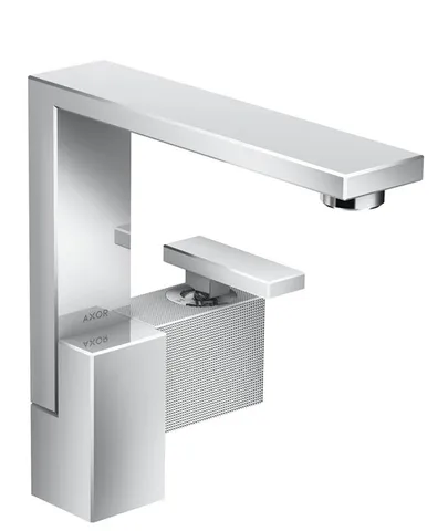 Змішувач Axor Edge 190 для умивальника з боковою ручкою Diamond Cut, Chrome 46021000