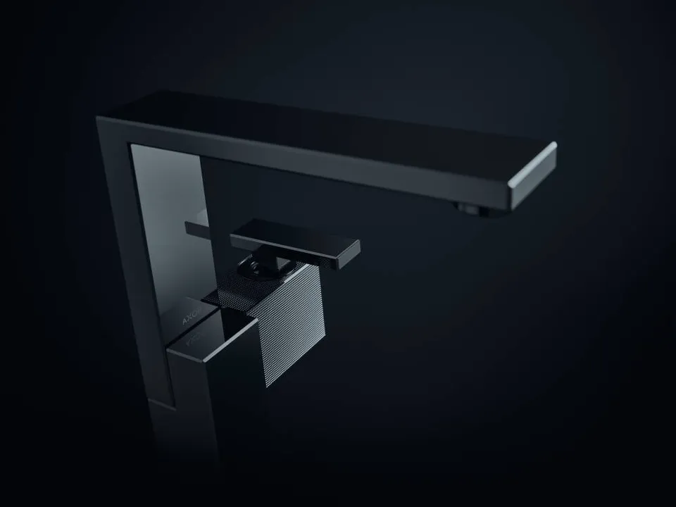 Змішувач Axor Edge 190 для умивальника з боковою ручкою Diamond Cut, Chrome 46021000 — фото 2