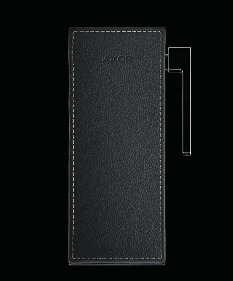 Накладка для змішувача AXOR MyEdition 117 Leather, Grey 47918000 — фото 2