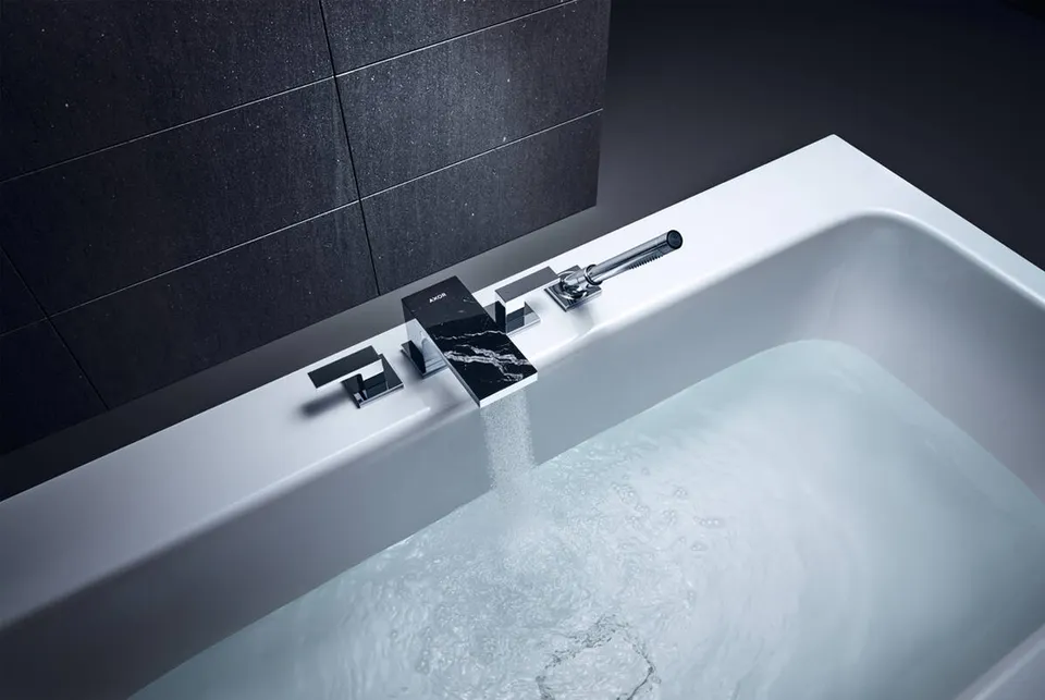 Накладка для змішувача AXOR MyEdition 117 Marble, Nero Marquina 47915000 — фото 2