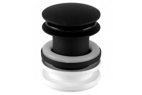 Корок-автомат для умивальника 5/4 " чорний мат CWP60MB
