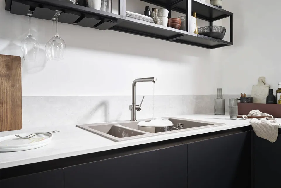 Змішувач Talis M54 270 1jet кухонний з витяжним виливом (72808800) Stainless Steel — фото 3
