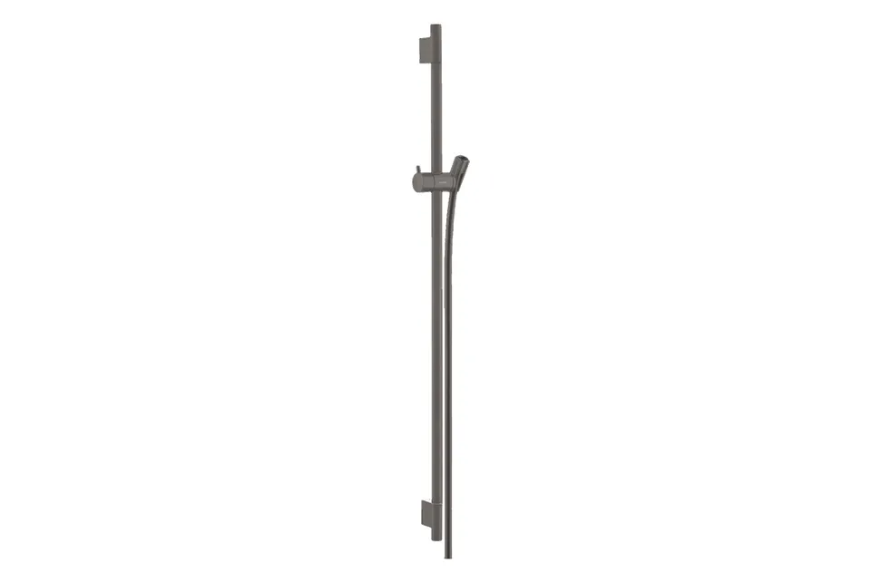 Душова штанга Unica S Pura 90 см зі шлангом 160 см Brushed Black Chrome (28631340)