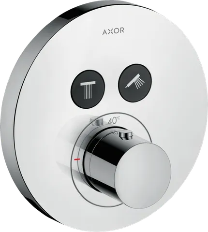 Термостат для 2-х споживачів Axor ShowerSelect S прихованого монтажу, Chrome 36723000
