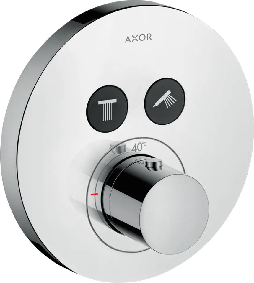 Термостат для 2-х споживачів Axor ShowerSelect S прихованого монтажу, Chrome 36723000