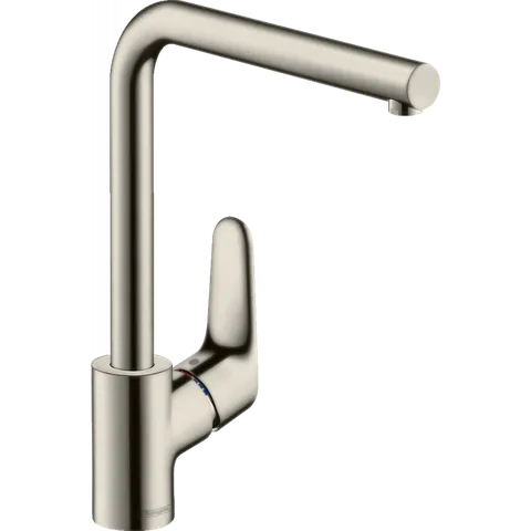 Змішувач Focus 280 для кухні з поворотним виливом, Stainless Steel Finish (31817800)