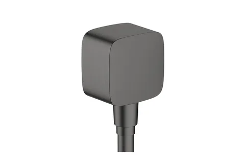 Шлангове під'єднання FixFit E зі зворотнім клапаном, Brushed Black Chrome (26457340)