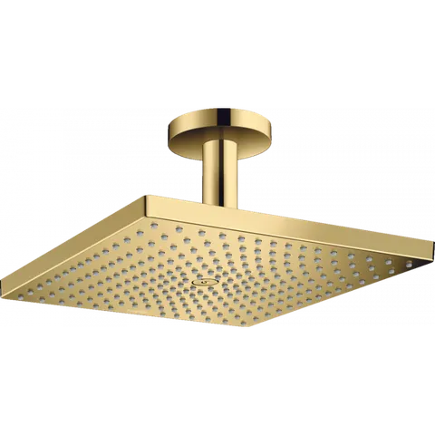 Верхній душ Raindance Select E 300 1jet Air з тримачем до стелі, Polished Gold Optic (26250990)