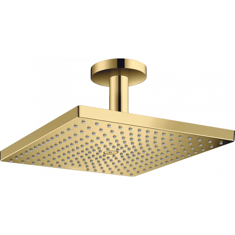 Верхній душ Raindance Select E 300 1jet Air з тримачем до стелі, Polished Gold Optic (26250990)