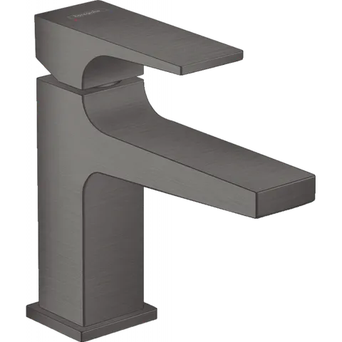 Змішувач Metropol 100 для умивальника з донним клапаном push-open Brushed Black Chrome (32500340)