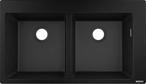 Кухонна мийка S510-F770 770х510 на дві чаші 370/370 Graphiteblack (43316170)