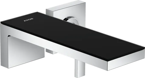 Змішувач Axor MyEdition 221 для умивальника зі стіни Chrome/Black Glass 47060600