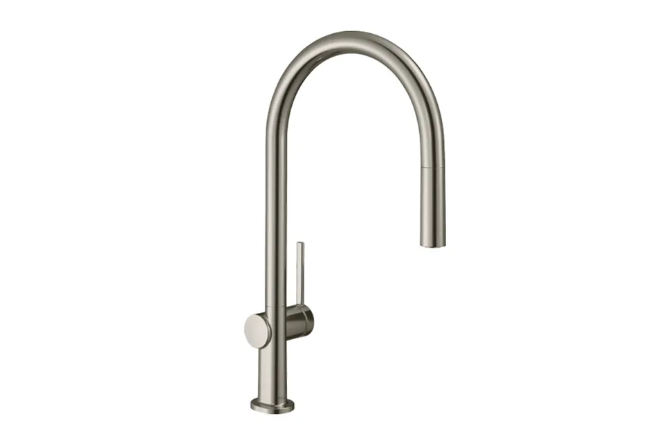 Змішувач Talis 210 1jet кухонний з витяжним виливом, Stainless Steel (72802800)