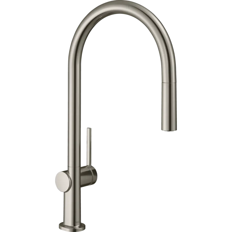 Змішувач Talis 210 1jet кухонний з витяжним виливом Sbox, Stainless Steel (72803800)