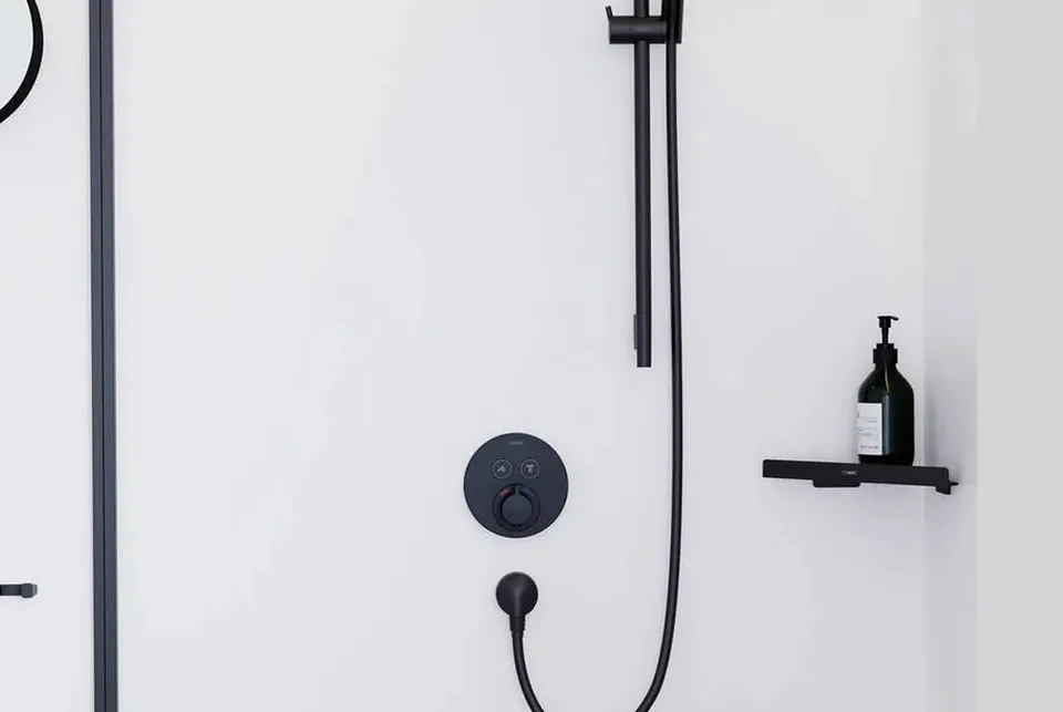 Термостат прихованого монтажу ShowerSelect S на 2 клавіші Matt Black (15743670) — фото 2