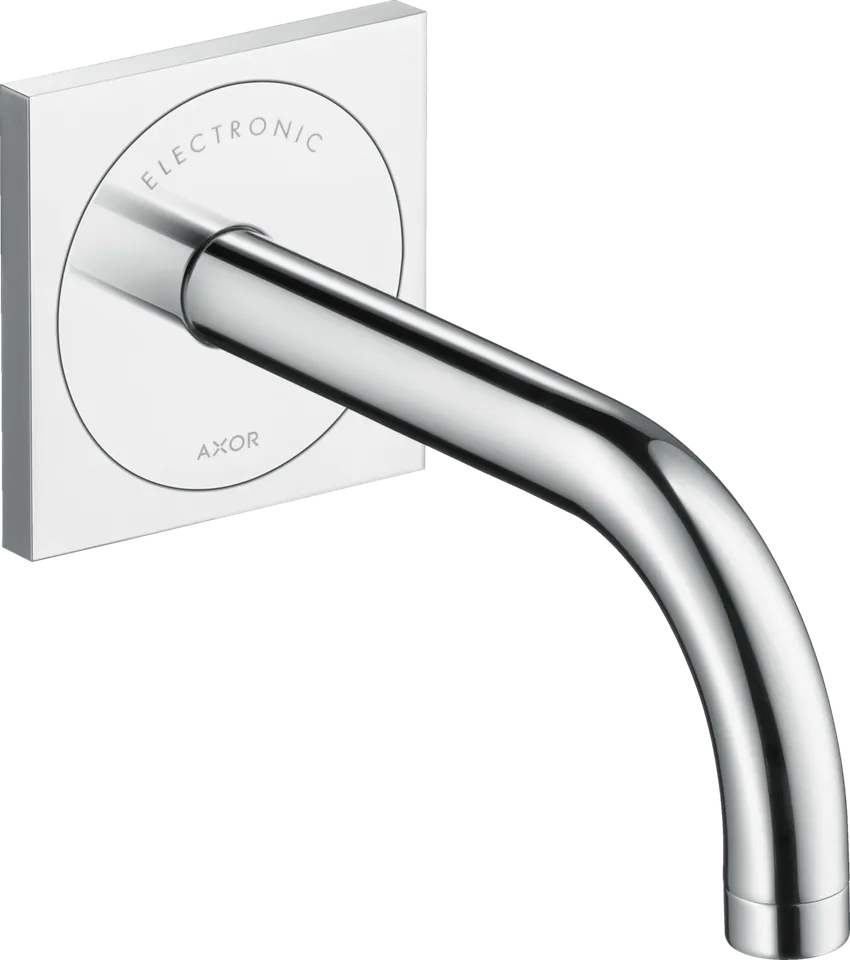 Змішувач AXOR Uno 165 для умивальника зі стіни електронний 230V, Chrome 38119000