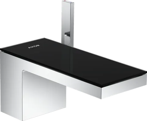 Змішувач Axor MyEdition 70 для умивальника Chrome з накладкою Black Glass 47010600