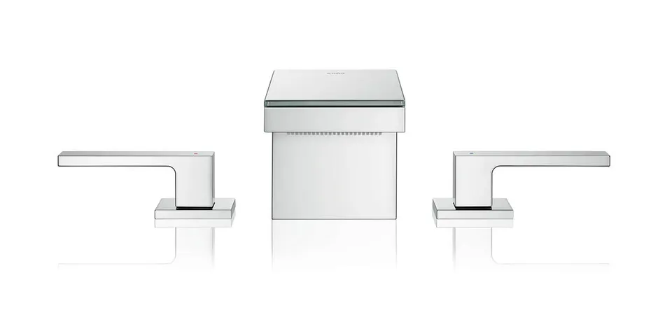 Змішувач Axor MyEdition 70 для умивальника на 3 отвори Chrome/Mirror Glass (47050000) — фото 2