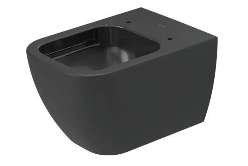 HAPPY D.2 Унітаз підвісний Rimless 54х36 см (2222098900) антрацит/антрацит матовий