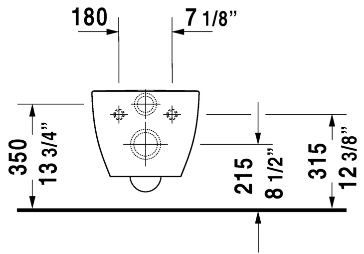 HAPPY D.2 Унітаз підвісний Rimless 54х36 см (2222098900) антрацит/антрацит матовий — фото 6