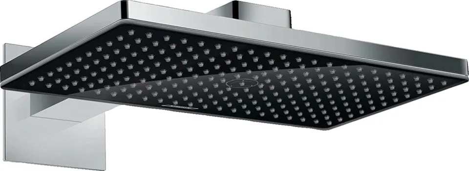 Верхній душ Rainmaker Select 460 1jet з тримачем до стіни, Black/Chrome (24003600)