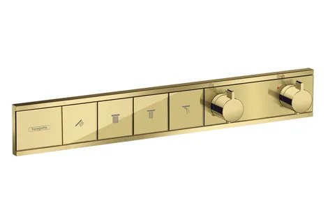 Термостат прихованого монтажу RainSelect на 4 клавіші, Polished Gold Optic (15382990)