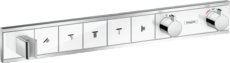 Термостат прихованого монтажу RainSelect на 5 клавіш White/Chrome (15358400)