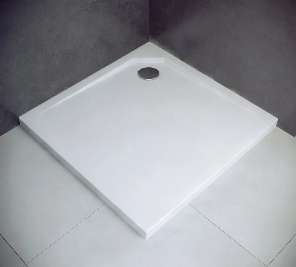 Піддон квадратний ACRO UltraSlim 90х90x2/3.5 білий — фото 2