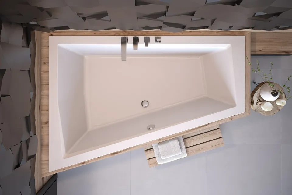 Ванна акрилова INTIMA DUO 180x125 Ліва (соло) без ніг — фото 3