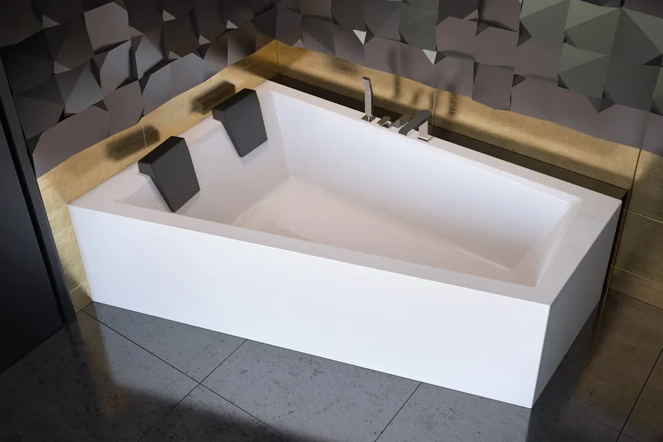 Ванна акрилова INTIMA DUO 180x125 Ліва (соло) без ніг — фото 4