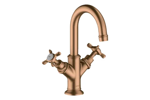 Змішувач Axor Montreux 160 для умивальника двохвентильний 16505140 Brushed Bronze