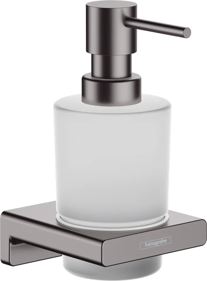 AddStoris Дозатор підвісний для рідкого мила Brushed Black Chrome/скло (41745340)