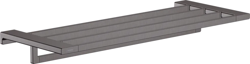 AddStoris Поличка для рушників із тримачем 63.0/64.8 x 24.8 см, Brushed Black Chrome (41751340)