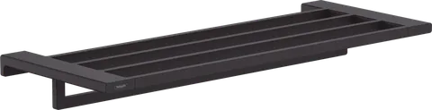 AddStoris Поличка для рушників із тримачем 63.0/64.8 x 24.8 см, Matt Black (41751670)
