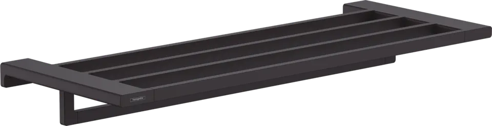 AddStoris Поличка для рушників із тримачем 63.0/64.8 x 24.8 см, Matt Black (41751670)