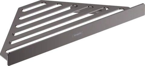 AddStoris Поличка кутова 14.8 х14.8 x 30.5 см, Brushed Black Chrome (41741340)