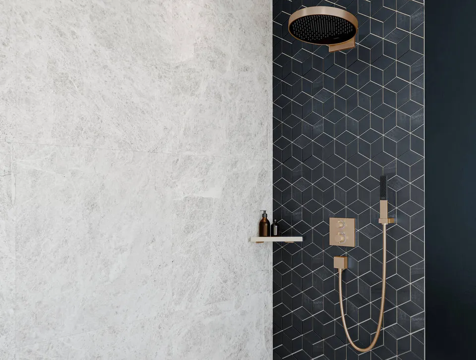 AddStoris Поличка кутова 14.8 х14.8 x 30.5 см, Brushed Black Chrome (41741340) — фото 3