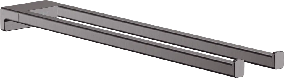 AddStoris Рушникотримач 44.5 см подвійний нерухомий, Brushed Black Chrome (41770340)
