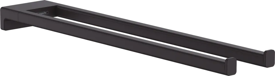 AddStoris Рушникотримач 44.5 см подвійний нерухомий, Matt Black (41770670)