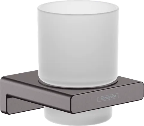 AddStoris Стакан підвісний Brushed Black Chrome/скло (41749340)