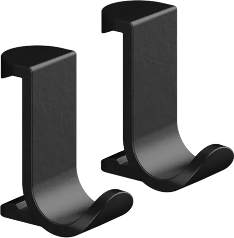 WallStoris Гачок для рушників широкий (2 штуки) 3.9 x 3.2 x 1.8 см Matt Black (27914670)