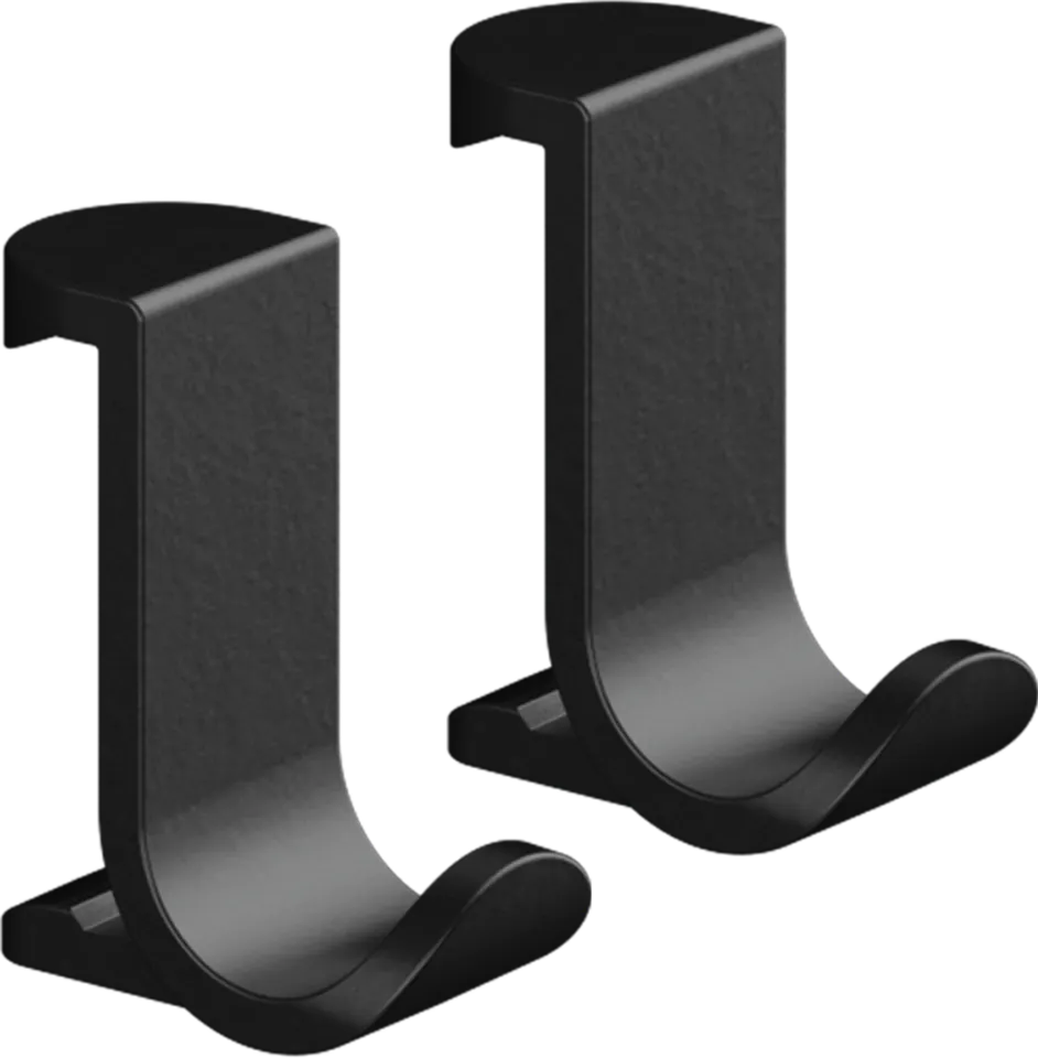WallStoris Гачок для рушників широкий (2 штуки) 3.9 x 3.2 x 1.8 см Matt Black (27914670)