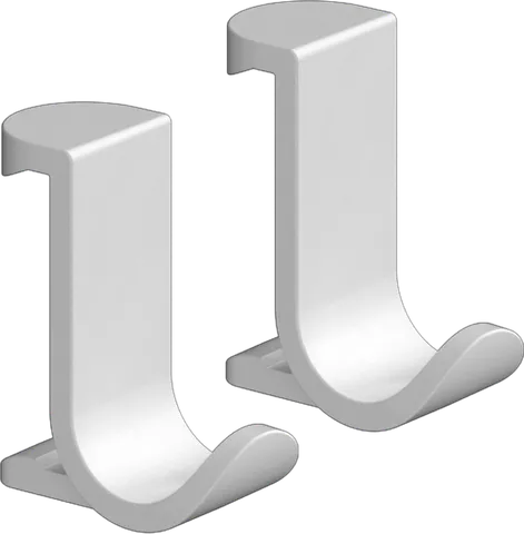 WallStoris Гачок для рушників широкий (2 штуки) 3.9 x 3.2 x 1.8 см Matt White (27914700)