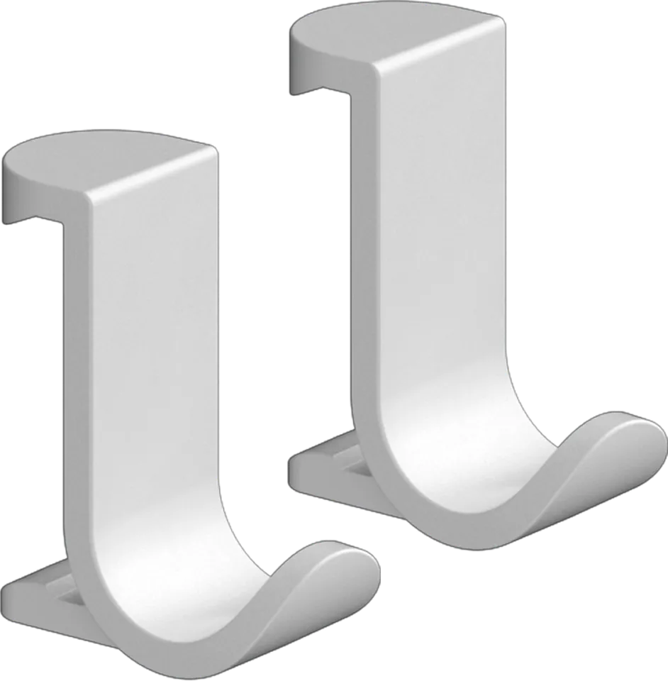 WallStoris Гачок для рушників широкий (2 штуки) 3.9 x 3.2 x 1.8 см Matt White (27914700)