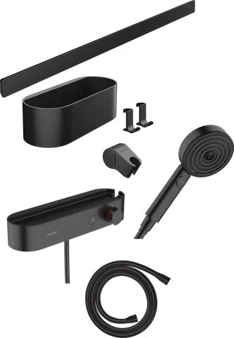 WallStoris Комплект Аксесуарів Activation EcoSmart з термостатом 7в1 Matt Black (24250670)