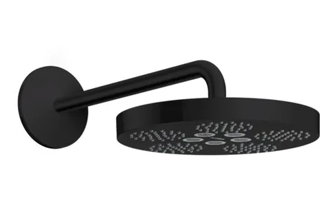 Верхній душ Axor One 280 1jet зі стіновим кронштейном, Matt Black (48491670)