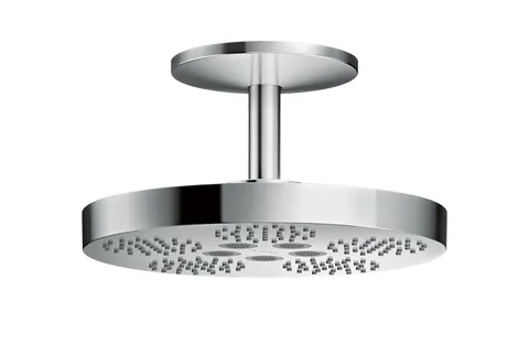Верхній душ Axor One 280 2jet зі стельовим кронштейном 211 мм, Chrome (48494000)