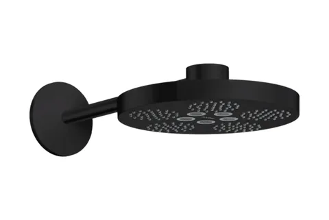 Верхній душ Axor One 280 2jet зі стіновим кронштейном, Matt Black (48492670)