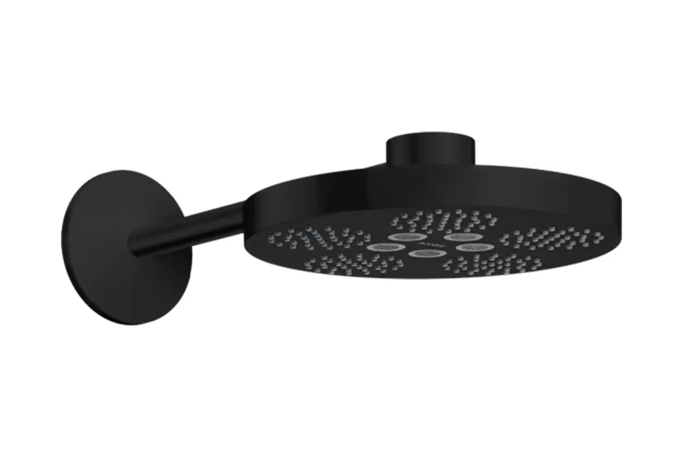 Верхній душ Axor One 280 2jet зі стіновим кронштейном, Matt Black (48492670)