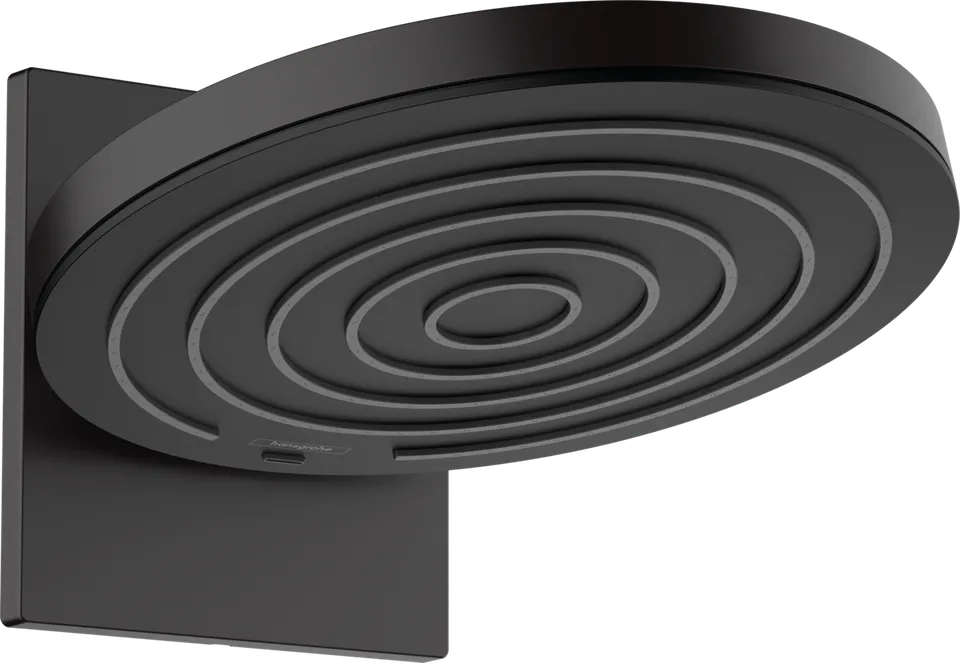 Верхній душ Pulsify 260 2jet EcoSmart з тримачем Matt Black (24151670)